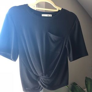 Wilfred Free - knot-front crop top